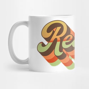 Retro Typography Design Mug